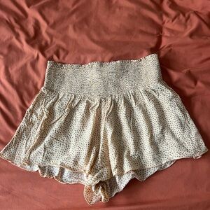 Women's Orange Polka Dot Shorts